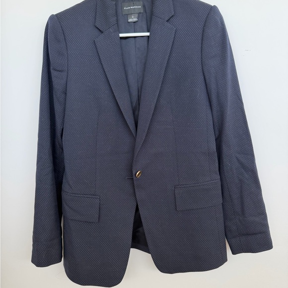 Club Monaco Jackets & Blazers - Club Monaco Deep Navy Polka Dot Blazer